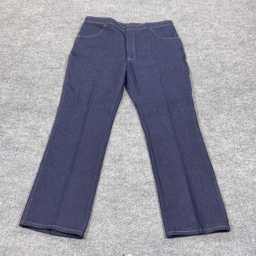 Knightsbridge Jeans Mens 42x32 Blue Comfort Action Stretch Premium Straight Leg